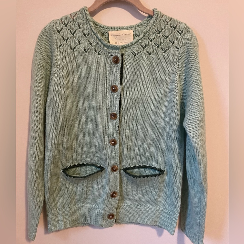 Dainty mint green cardigan